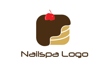 chocolate bakery cake logo