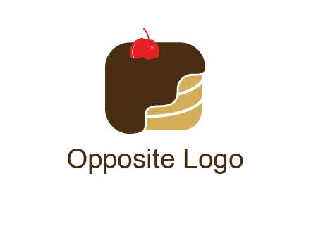 chocolate bakery cake logo