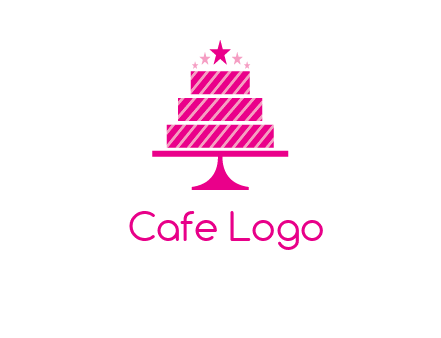 stars with wedding cake logo