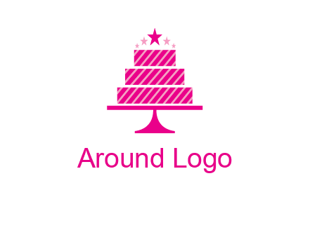 stars with wedding cake logo