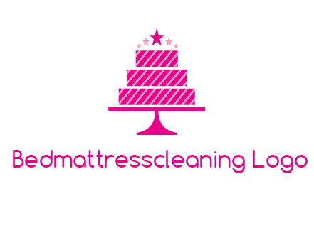stars with wedding cake logo