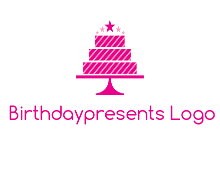 stars with wedding cake logo