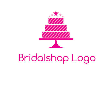 stars with wedding cake logo