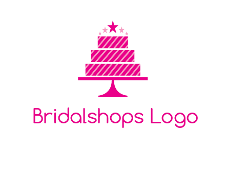 stars with wedding cake logo