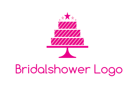 stars with wedding cake logo