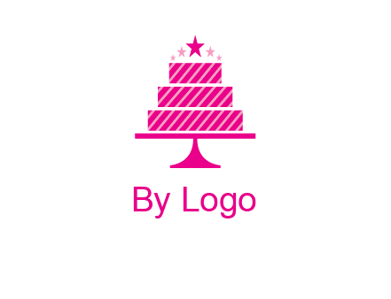 stars with wedding cake logo
