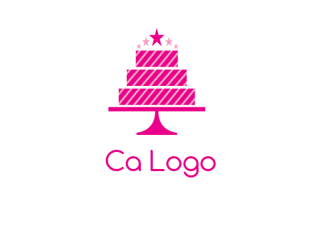 stars with wedding cake logo