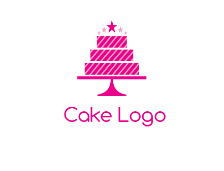 stars with wedding cake logo