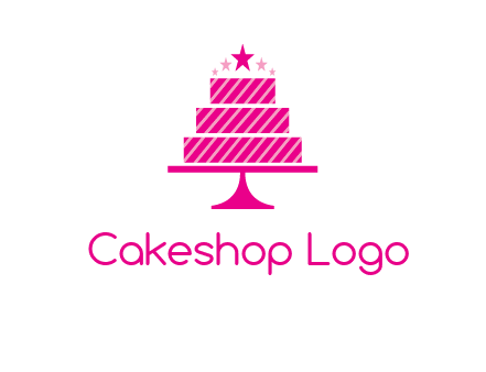 stars with wedding cake logo