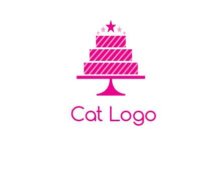 stars with wedding cake logo