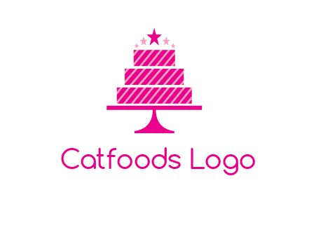 stars with wedding cake logo