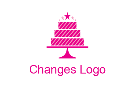 stars with wedding cake logo