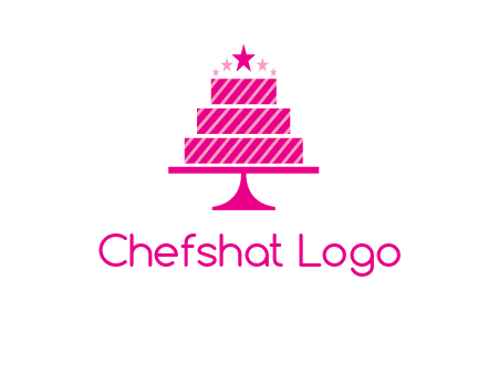 stars with wedding cake logo
