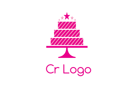 stars with wedding cake logo