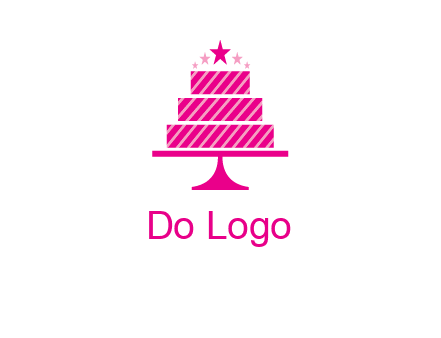 stars with wedding cake logo