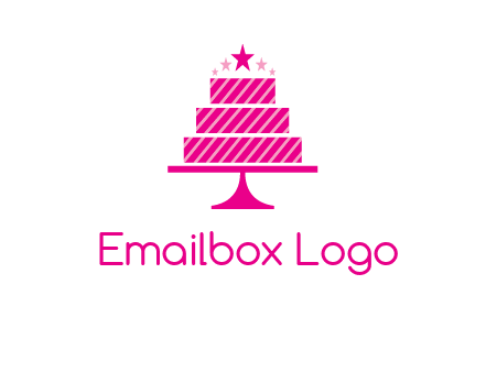 stars with wedding cake logo