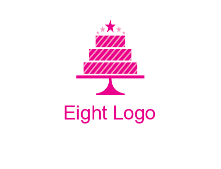 stars with wedding cake logo