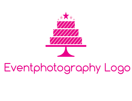 stars with wedding cake logo