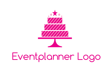stars with wedding cake logo