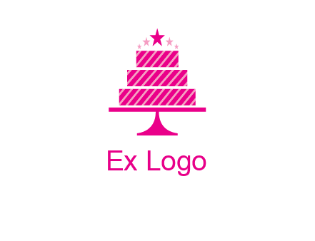 stars with wedding cake logo
