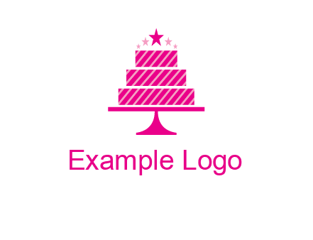stars with wedding cake logo