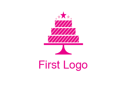 stars with wedding cake logo