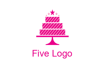 stars with wedding cake logo