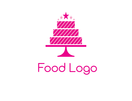 stars with wedding cake logo