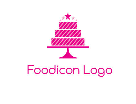 stars with wedding cake logo