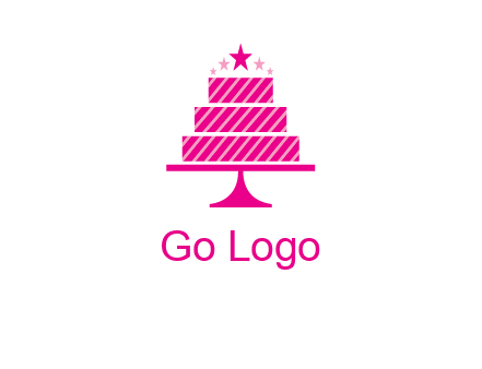 stars with wedding cake logo