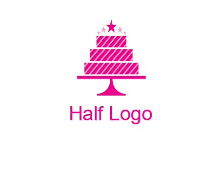 stars with wedding cake logo