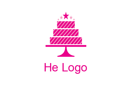 stars with wedding cake logo