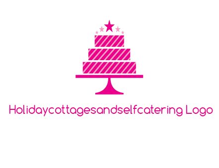 stars with wedding cake logo