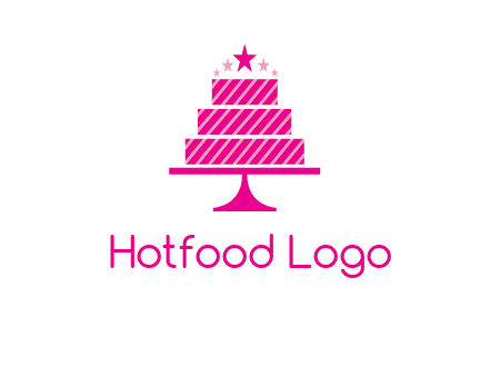 stars with wedding cake logo