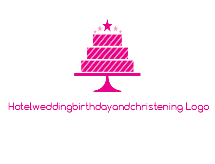 stars with wedding cake logo