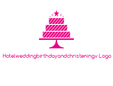 stars with wedding cake logo