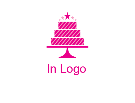 stars with wedding cake logo