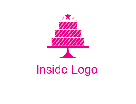 stars with wedding cake logo