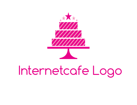 stars with wedding cake logo