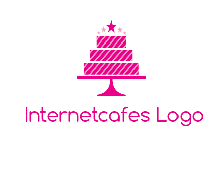 stars with wedding cake logo