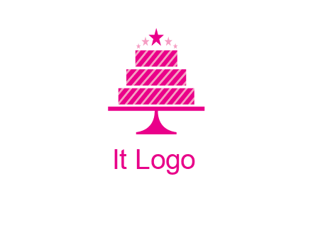 stars with wedding cake logo