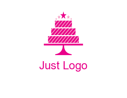 stars with wedding cake logo
