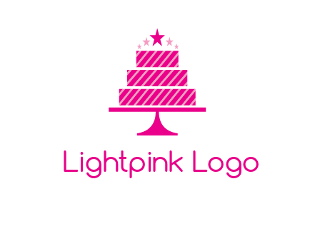 stars with wedding cake logo