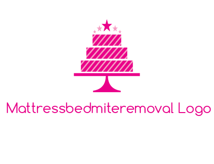 stars with wedding cake logo