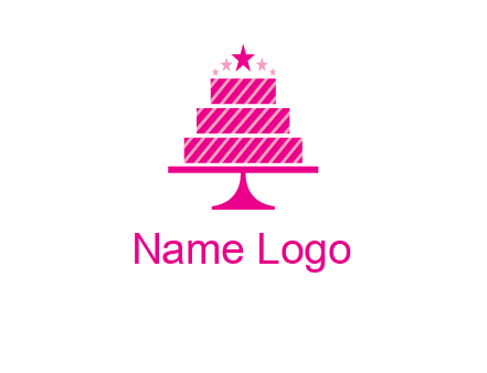 stars with wedding cake logo