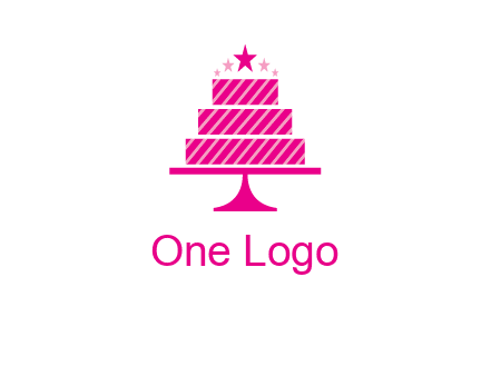 stars with wedding cake logo