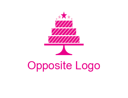 stars with wedding cake logo