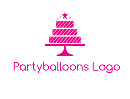stars with wedding cake logo