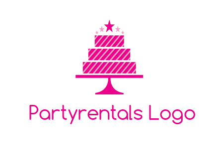 stars with wedding cake logo