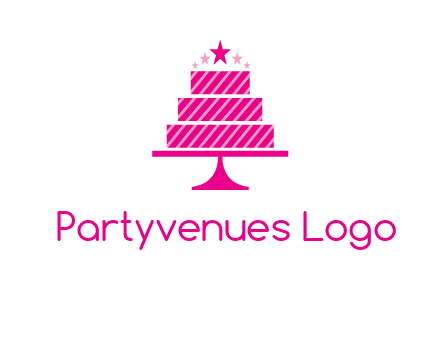 stars with wedding cake logo